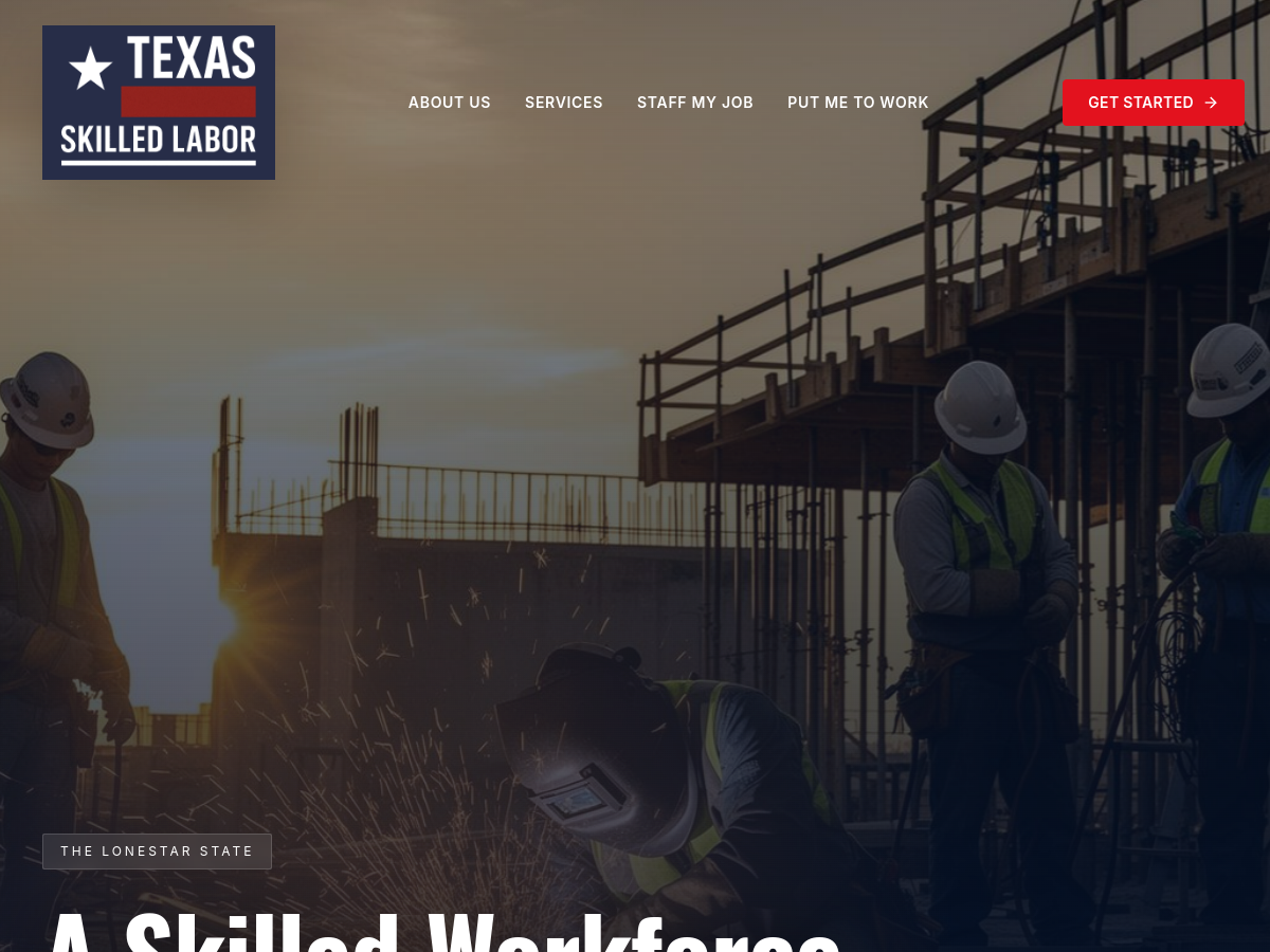 Texas Skilled Labor website preview